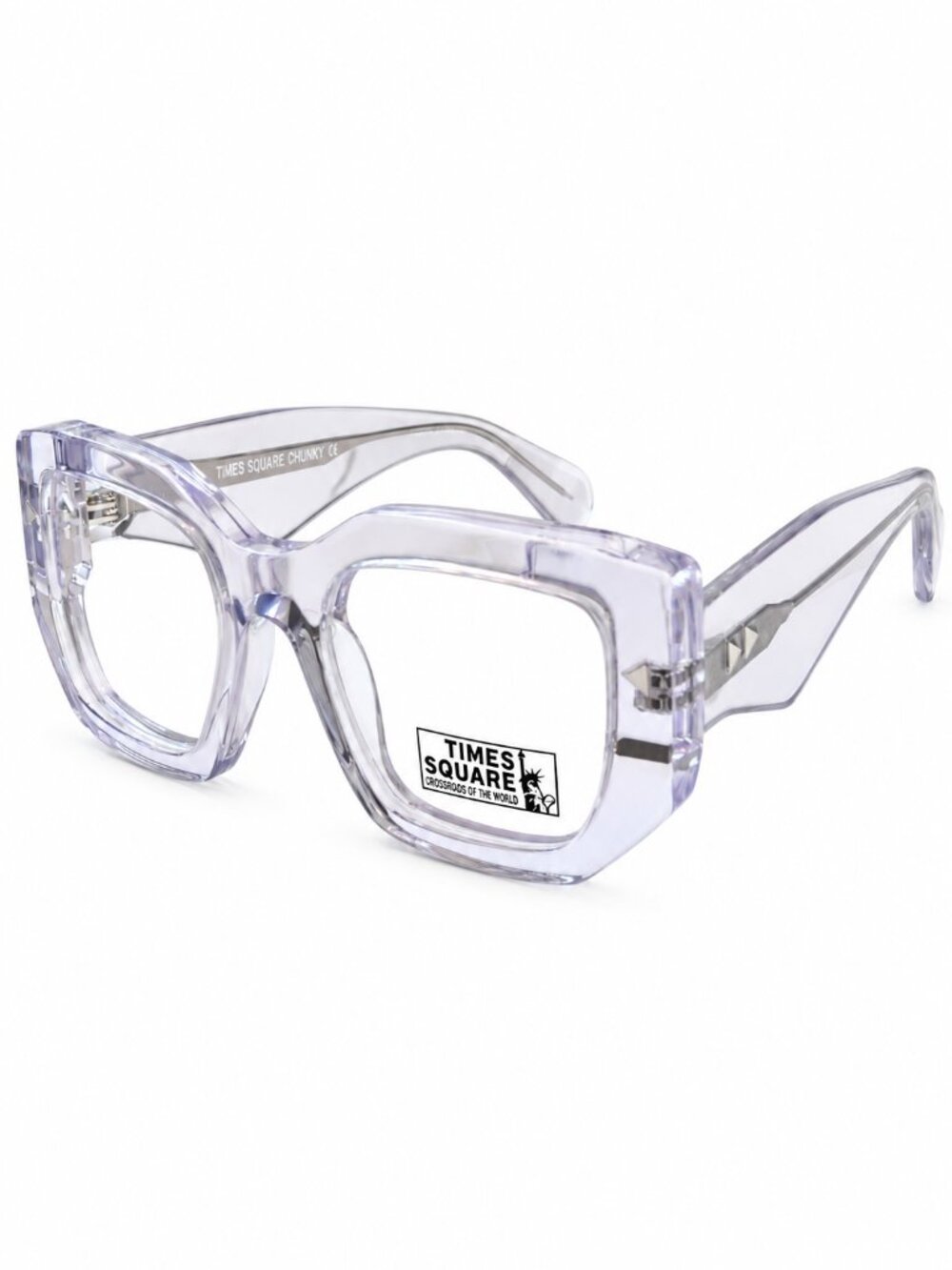 Smilen Eyewear Times Square Chunky Crystal Lilac 52-20-145 Eyeglasses Frames